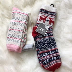 Cuddl Duds & Christopher & Banks Socks